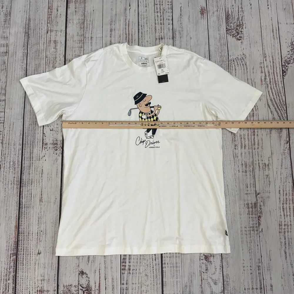 Adidas Golf Chip Driver Graphic Tee White Size XL NWT